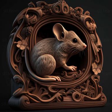 3D модель 3д модель мышки (STL)